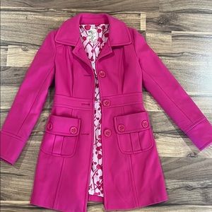 Hot Pink pea coat